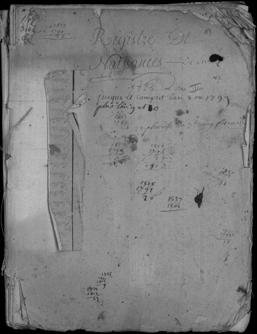 Naissances, mariages, décès et tables (1793-1802)