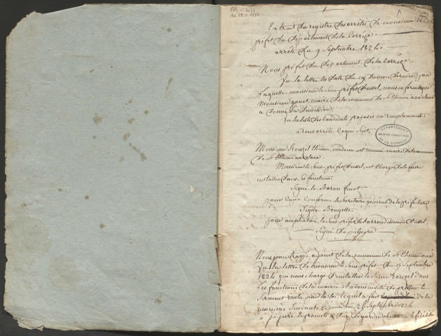 Délibérations du conseil municipal. 14 novembre 1824-24 décembre 1837