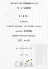Répertoire chronologique : mai 1763-thermidor an VIII
