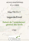 Relevé de l'arpentement général des fonds. 1762