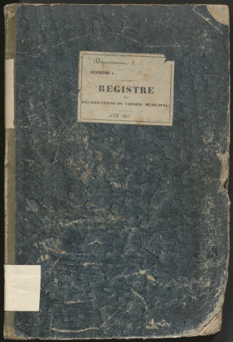 Délibérations du conseil municipal. 1er avril 1838-8 février 1863