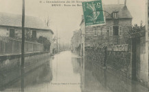 Brive-la-Gaillarde : "6 - Inondations du 30 novembre 1910 - Brive - Route des Bordes".