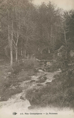 Corrèze : "431. Nos campagnes - Le ruisseau".