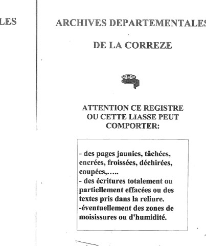 Naissances, mariages, décès (1873-1882)