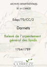 Relevé de l'arpentement général des fonds.