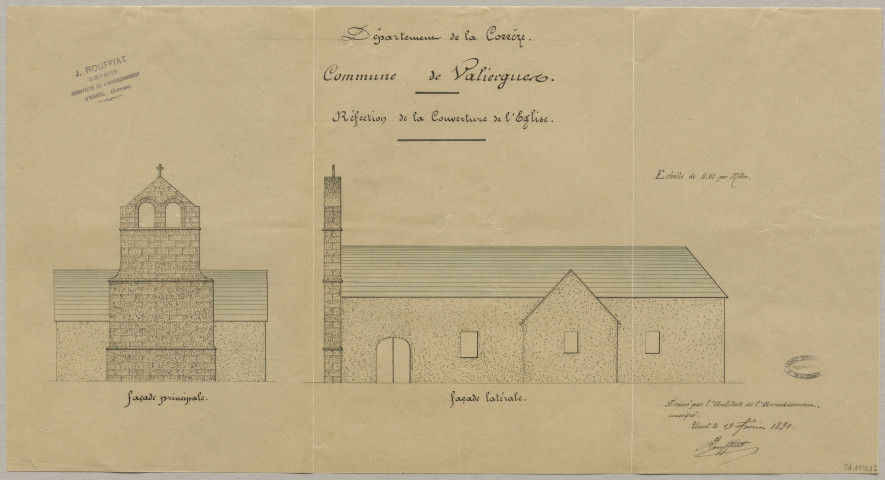 Église. Presbytère. Cimetière. Monument aux morts.