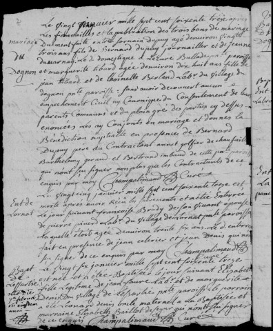 Baptêmes, mariages, sépultures (1773-1792)