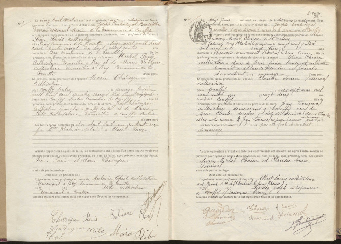 Naissances, mariages, décès (1923-1932).