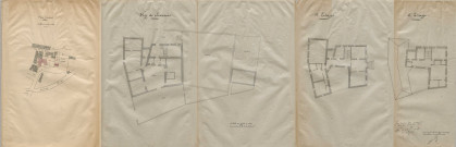 Hôpital-hospice. Prétoire de la justice de paix, prison. Mairie. Monument aux morts. Statue Marbot.
