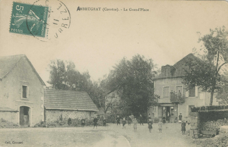Ambrugeat : "Ambrugeat (Corrèze) - La grand'place".