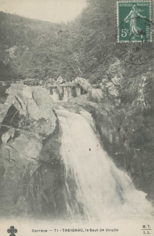Saint-Hilaire-les-Courbes : "Corrèze - 71 - Treignac, le saut de Virolle".