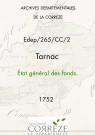 État général des fonds. 13 mai-12 août 1752