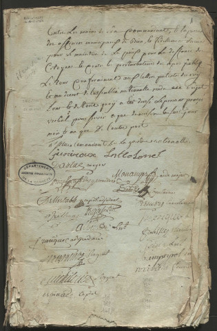 Délibérations du conseil municipal. 27juin 1790-27 novembre 1791