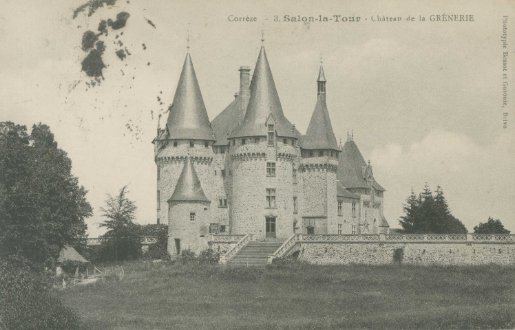 Salon-la-Tour : "Corrèze - 3. Salon-la-Tour - Château de la Grènerie".