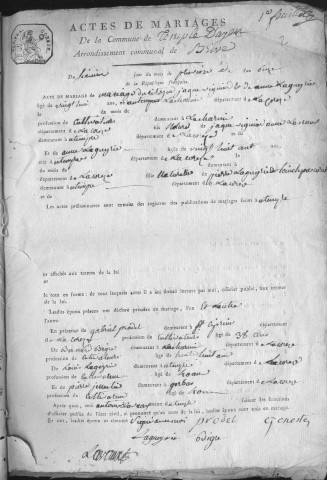 Mariages (1801-1843)