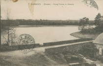 Clergoux : "Clergoux (Corrèze) - Etang Prévot, la chaussée".