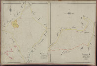 Tableau d'assemblage de la section D de la Rigaudie et d'Andregeat