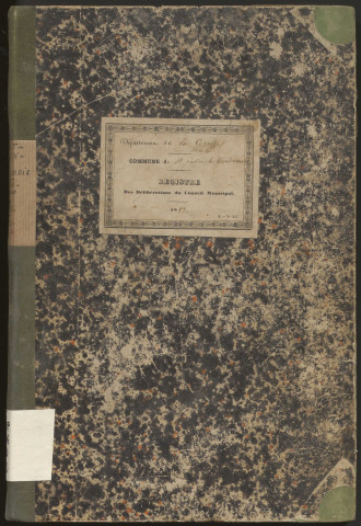 Délibérations du conseil municipal. 15 février 1852-10 février 1867