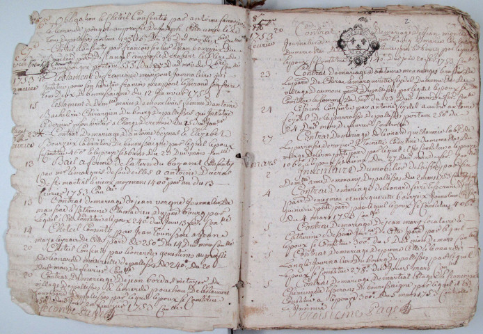 Répertoire chronologique : 1752-1778