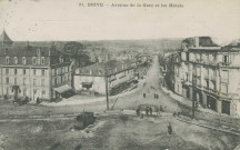 Brive-la-Gaillarde : "91. Brive - Avenue de la gare et les hôtels".