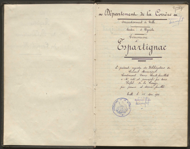 Délibérations du conseil municipal. 05 mai 1935-28 octobre 1951