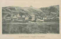 Forgès : "La Corrèze illustrée - Forgès - Vue générale". Vue de la gare en construction.