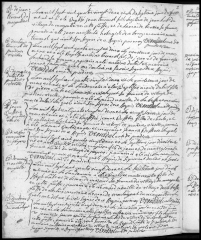 Baptêmes, mariages, sépultures puis naissances, mariages, décès (1782-1802)