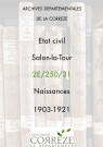 Naissances (1903-1921).