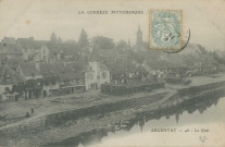 Argentat : "La Corrèze pittoresque - Argentat - 46 - Le quai".