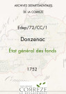 État général des fonds. 1752