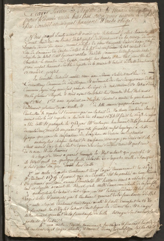 Délibérations du conseil municipal. 11 janvier 1811-20 octobre 1815