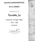 Naissances, mariages, décès (1813-1822)