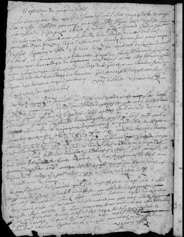 Baptêmes, mariages, sépultures (1686-1711)