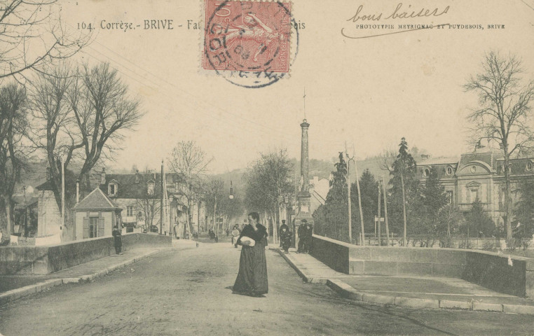 Brive-la-Gaillarde : "164. Corrèze. - Brive - Faubourg Cardinal-Dubois".
