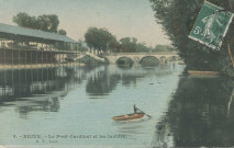 Brive-la-Gaillarde : "4. - Brive. - Le pont Cardinal et les lavoirs.".