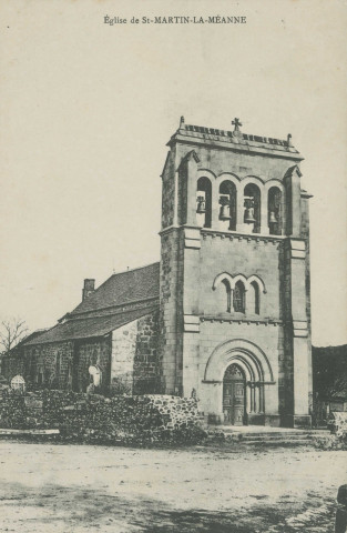Saint-Martin-la-Méanne : "Eglise de St-Martin-la-Méanne".