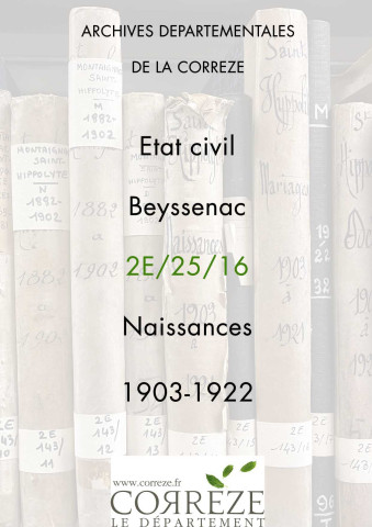 Naissances (1903-1922).