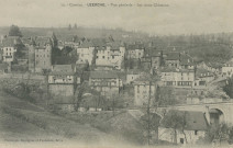 Uzerche : "70. - Corrèze. - Uzerche. - Vue générale - Les vieux châteaux".