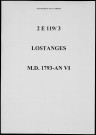 Mariages, décès (1793-1798)