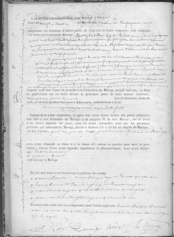 Mariages (1863-1882)