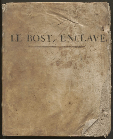 Relevé de l'arpentement général des fonds.