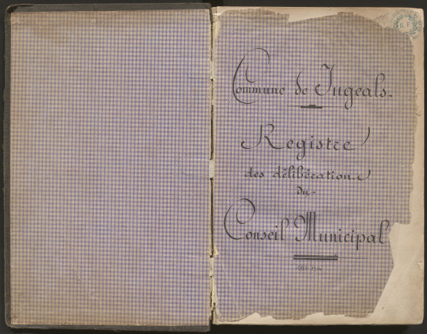 Délibérations du conseil municipal. 8 février 1885-21 juin 1914