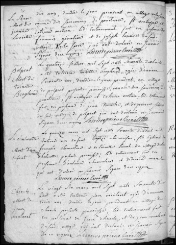 Baptêmes, mariages, sépultures (1778-1786)