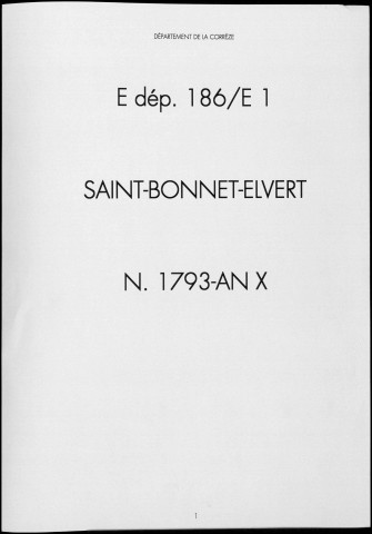 Naissances et tables des naissances (1793-1802)