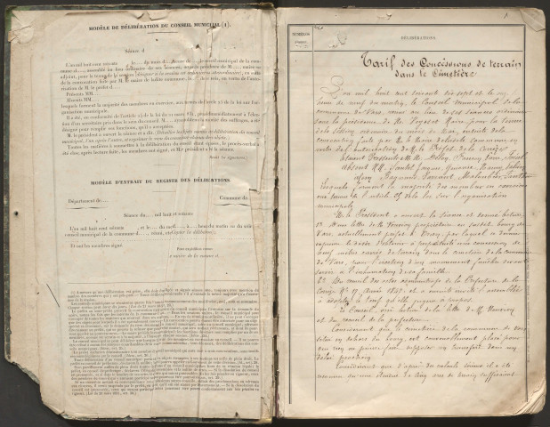 Délibérations du conseil municipal. 11 juin 1877-2 février 1891
