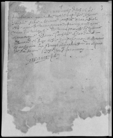 Baptêmes, mariages, sépultures (1646-1743)