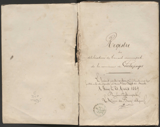 Délibérations du conseil municipal. 15 mai 1870-28 janvier 1902