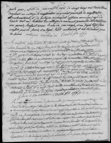 Naissances, table des naissances (1793-1802)