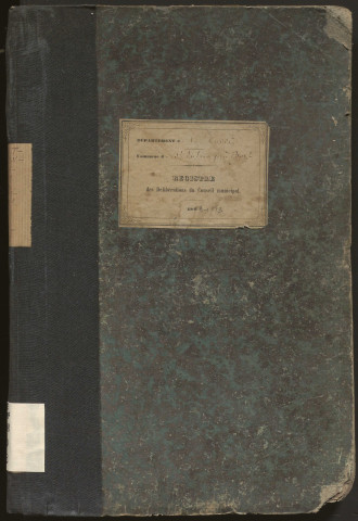 Délibérations du conseil municipal. 28 décembre 1863-28 décembre 1873