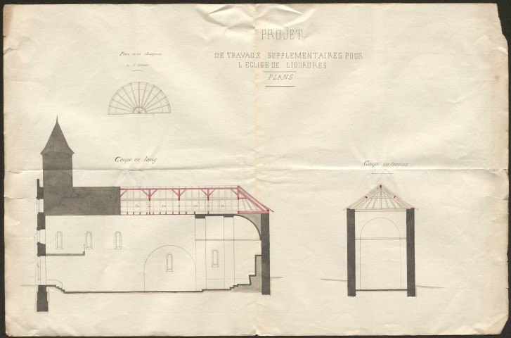 Eglise. Presbytère. Cimetière ; concessions. Monument aux morts. Place publique. Adduction d'eau.